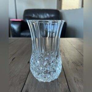 Vintage 1970’s Longchamp Cristal d’Arques Lead Crystal Vase